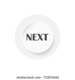 Next icon isolated on white background. EPS10 vector illustration for web, app, banner, sign, symbol, label, button. 