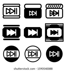 next icon isolated sign symbol vector illustration - Collection of high quality black style vector icons
