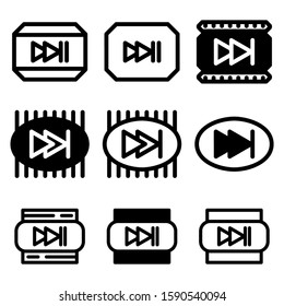next icon isolated sign symbol vector illustration - Collection of high quality black style vector icons

