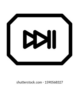 next icon isolated sign symbol vector illustration - high quality black style vector icons
