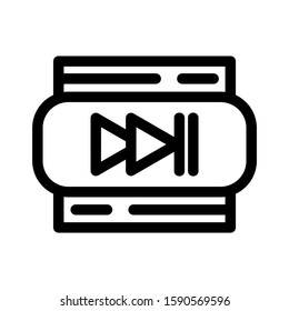 next icon isolated sign symbol vector illustration - high quality black style vector icons
