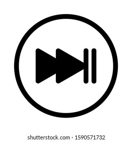 next icon isolated sign symbol vector illustration - high quality black style vector icons
