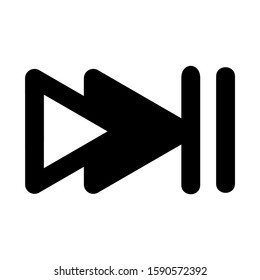 next icon isolated sign symbol vector illustration - high quality black style vector icons
