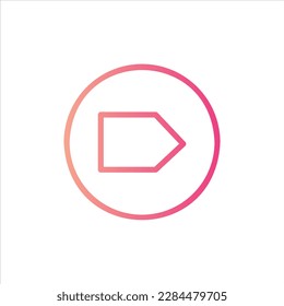 nächstes Symbol mit isoliertem Vektorgrafik und transparentem Hintergrund.