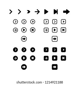 Next Icon Logo Vector Symbol