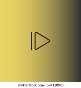 Next icon. Media player button vector