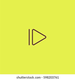 Next icon. Media player button vector