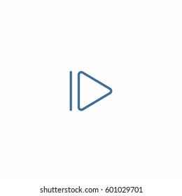 Next icon. Media player button vector