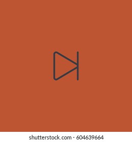 Next icon. Media player button vector