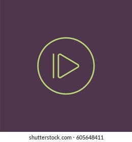 Next icon. Media player button vector