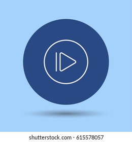 Next icon. Media player button vector