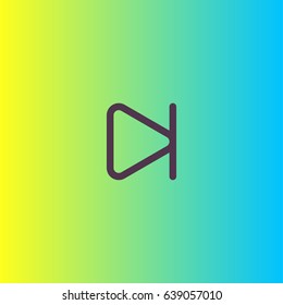Next icon. Media player button vector