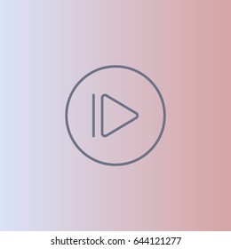 Next icon. Media player button vector