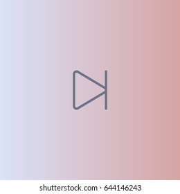 Next icon. Media player button vector