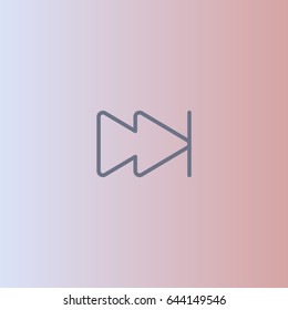 Next icon. Media player button vector