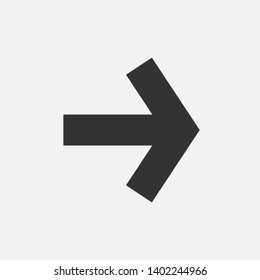 Next Icon. Play, Right Arrow or Direction Illustration As A Simple Vector, Trendy Sign & Symbol for Design and Websites, Presentation or Application. 