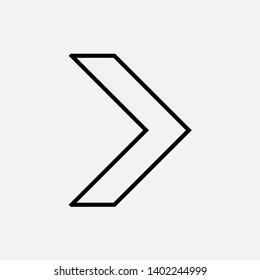 Next Icon. Play, Right Arrow. Direction Symbol for Design Elements, Websites, Presentation and Application - Vector. 