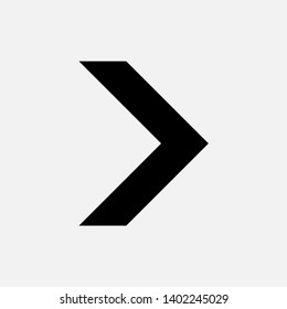 Next Icon. Play, Right Arrow or Direction Illustration As A Simple Vector, Trendy Sign & Symbol for Design and Websites, Presentation or Application. 