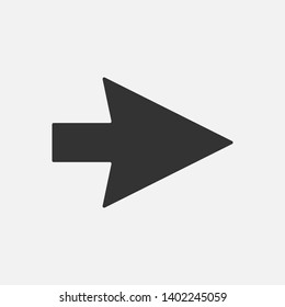 Next Icon. Play, Right Arrow or Direction Illustration As A Simple Vector, Trendy Sign & Symbol for Design and Websites, Presentation or Application. 