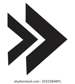 Next Icon. Play, Right Arrow or Direction Illustration, Sign and Symbol for Design and Websites.