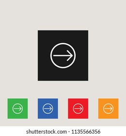 Next icon, stock vector illustration, EPS10.