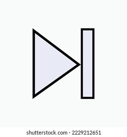 Next Icon. Upcome, Upcoming Symbol - Vector.