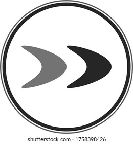 Next icon vector desing.Next Button.