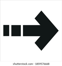 Next icon vector illustration. black and white.