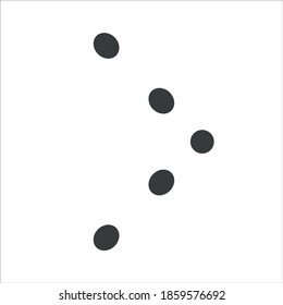 Siguiente ilustración vectorial de icono. blanco y negro.