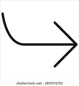 Siguiente ilustración vectorial de icono. blanco y negro.