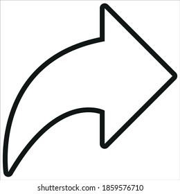 Nächstes Symbol, Vektorgrafik. schwarz-weiß.