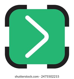 Icono siguiente, Ilustración vectorial, estilo relleno, mejor utilizado para el Web