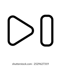 Próxima ilustração de design de símbolo de vetor de ícone