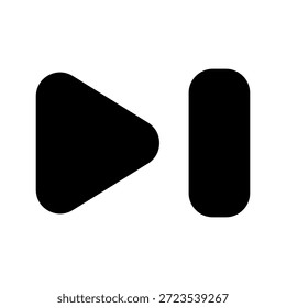 Próxima ilustração de design de símbolo de vetor de ícone