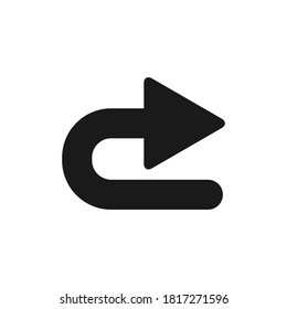 siguiente icono para el móvil web y el negocio. icono de rehacer