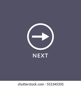 next  icon for web mobile and business