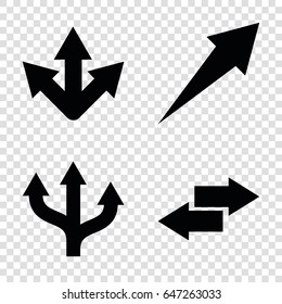 Next icons set. set of 4 next filled icons such as