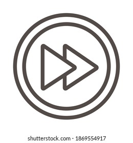 next interface button line style icon vector illustration design