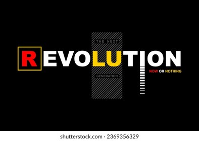 next leader revolution typography t-shirt design.