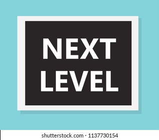 next level concept- vector illustration