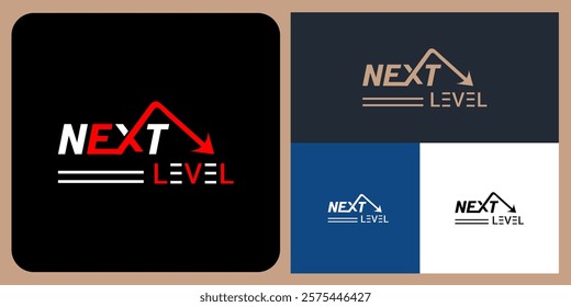 Next level Creative Word Mark business logo vector.