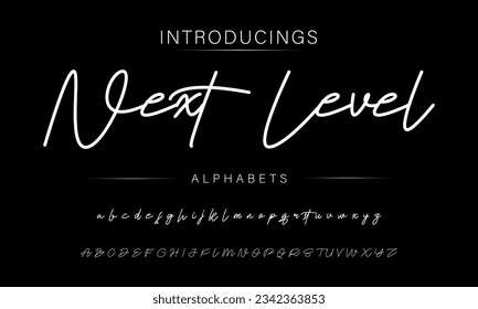 Next Level An Elegant Signature Font