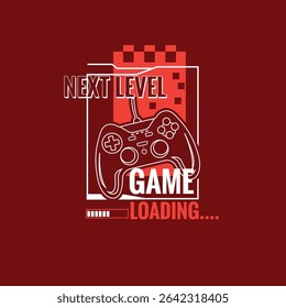 Next Level Game Loading game pad vector graphic