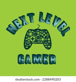 Diseño de vectores de gamer de siguiente nivel