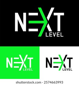 Next Level Logo template Vector.