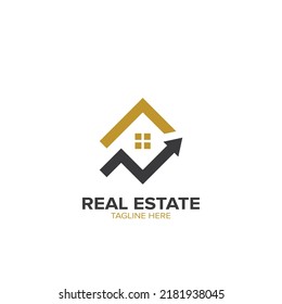 Next level real estate logo vector element.