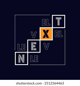 Tipografía de eslogan con estilo de siguiente nivel. Ilustración vectorial para camiseta impresa, fondo, tipografía, póster y otros usos.