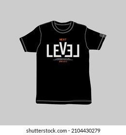 next level stylish t-shirt and apparel abstract design. Vector print, typography, poster. Global swatches.
