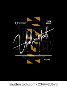Next level, unlimited, abstract typography modern design slogan. Vector illustration graphics for print t shirt, apparel, background, poster, banner, postcard and or social media 