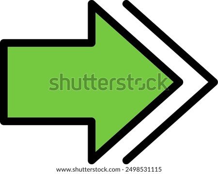 Next Line Filled Vector Icon Design